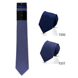 Riolio  2pcs Man Tie Classic Business Necktie Blue Wine Pink Solid Color Smart Casual Suit Necktie Striped Plaid Paisley Neck Gravatas