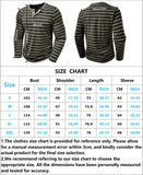 Riolio  New Men's Henley Collar Long Sleeve T-Shirts Striped Casual Button T Shirt for Men Spring Autumn Male Fashion Cotton Tees Tops