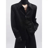 Riolio  Sequined Shirt Men's Korean Style Handsome Street Casual Long-sleeved Shirt Trendy Brand Fashion Y2K Men's Clothing
