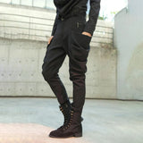 Riolio  Mens Dark Cargo Tapered Boots Harem Pants Spring Streetwear Fashion Youth Trendy Slim Fit Casual Pants Men'S Clothing New