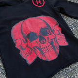 Riolio Hiphop Red Letter Print Streetwear Hoodies Women Graphic Y2k Top Oversized Hoodie Couples Harajuku Sweatshirt Goth Women Clothes