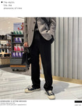 Riolio New Korean Fashion Men Suit Pants Light Luxury Business All-match Straight Slim-fit Casual Trousers Premium Elegant Dress Pants
