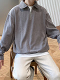 Riolio Sweatshirts Men Autumn New Arrival American Style Vintage Loose Casual Design Solid Outwear All-match Ropa Para Hombre Harajuku