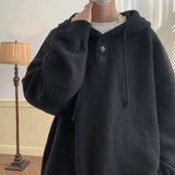 Riolio Men Hooded Sweater Spring and Autumn Seasons Japanese Vintage Lazy Coat Male Wearing Hat Knit Casual Fashion  Loose Sweater Top