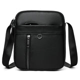 Riolio  New Trendy Men's Premium Genuine Leather Messenger Bag Stylish Minimalist Small Crossbody Bags Daily Commute Shoulder Bag