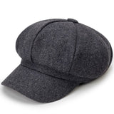 Riolio Woolen solid color beret fashion outdoor cotton hat autumn and winter windproof hats men's and women's universal caps