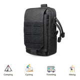 Riolio Molle Pouch Waist Bag Outdoor Men Tool Bag Utility Gadget Organizer Vest Pack Purse Mobile Phone Case