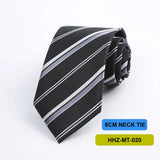 Riolio  Polyester 8cm Striped Dots Men's Tie Suitable For Wedding Parties Work Black Blue Navy Colors Necktie
