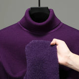 Riolio  Luxury brand high-quality fashionable versatile high necked knitted sweater with cashmere base sweater