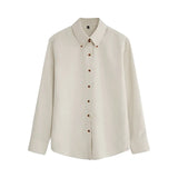 Riolio  Spring New Long-sleeved Shirt for Men's Business British Style Gentleman Korean Style Slim Fit Trendy Cardigan