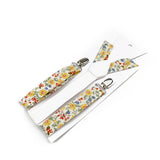 Riolio  Floral Cotton 2 Sizes Suspenders Parent Child Sets Men Women Kids Braces Adjustable Straps Male Pants Shirt Skirt Accessory Gift