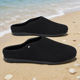 Riolio  New Spring Summer Style Plus Size Slip On Half Slippers Simple  Fashion Lightweight Breathable Trendy Mens Vacation Party Date C
