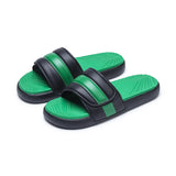 Riolio  Men's Stylish Multi-color Summer Soft-soled Slip-on Lightweight Anti-slip New Casual Large-size Beach Outdoor Wedge Flip-flops