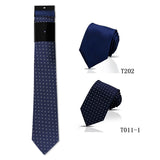 Riolio  2pcs Man Tie Classic Business Necktie Blue Wine Pink Solid Color Smart Casual Suit Necktie Striped Plaid Paisley Neck Gravatas