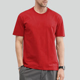 Riolio  100% Cotton High Quality Men's T-Shirt Solid Color Classic Timeless Simple Style Fashion Tops Versatile Unisex Kids Daily Tees