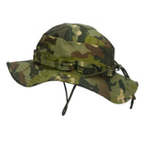 Riolio  New outdoor tactical Benny hat military fan round-brimmed  Velcro camouflage hat sunshade breathable  camping bucket hat