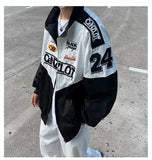 Riolio Retro Racing Jacket Men's High-end Motorcycle Jacket Spring Autumn Ins Fashion Brand Fashion Trend Embroidered Baseball Uniform