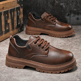 High Quality Men Casual Business Tooling Shoes Comfy Thick Bottom Italian Male Shoes Antiskid Outdoor Oxford Shoes