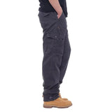 Riolio  Men Baggy Cargo Pants Male Camouflage Multi Pocket Sweat Pants Loose Fit Plus Size Cotton Casual Pants Fashion Solid Color Pants