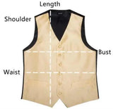 Riolio  Black Men Vest for Wedding Groom One Piece Slim Fit Suit Waistcoat Solid Color Male Fashion Coat
