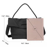 Riolio  High Quality Black Men Tote Crossbody Bag  Large Capacity Casual Shoulder Handbags Men's Messenger Bag Fitness Computer Bag