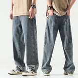 Baggy Jeans Men Oversize Pants Loose Fit Wide Leg Trousers For Men Blue Streetwear Casual Korean Style Denim New Jeans Kpop