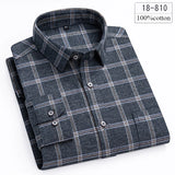 Riolio  Luxury high-quality100%cotton houndstooth full shirts for men slim fit Casual shirt long-sleeve plaid soft designer clothes ropa