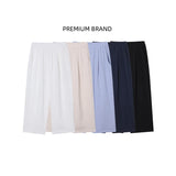 Riolio  Men's Linen Wide Leg Pants Summer New Sle Cotton Linen Loose Straight Casual Long Trousers Faion Brand Faionable