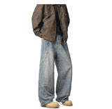 Riolio  JEANS MEN 2025 New Jeans Patchwork Baggy Loose Streetwear Trousers Hip Hop Floor Length Pants Trendy Youth Fashion Casual Denim