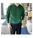 Riolio New Japanese Leisure Men's Hooded Sweater Trendy Harajuku Preppy Style Long Sleeve Hoodies Autumn Casual Vintage Warmth Knitwear