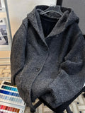 Riolio Cleanfit Men's Open Cardigan Jaet Loose Lazy Sle Knitted Sweater with Hood Autumn Winter Trendy Brand Casual Outerwear