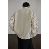 Riolio  Stand Jacket mens dproof Lightweight Thin Short Biker Style Motorcycle Jacket Solid Classic Autumn coat fall  Fashion Casual