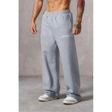 Riolio American Style New Men's Sports Pants Spring Autumn Outdoor Jogging Muscle Fitness Embroidered Straight Casual Long Pants