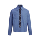 Riolio  American Retro Plaid Long Sleeve Shirt Men Women Cleanfit High Quality Couple Outerwear Breathable Moisture Wicking Polyester