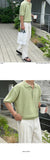 Riolio New Summer Simple Retro Men Polo Shirt Leisure Vintage High Quality Knit T-shirt Casual Korean Style Loose Breathable Tops M-2XL