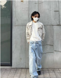 Riolio Minimalist Retro Top Chinese Stand Collar Irregular Splicing Niche T-shirt Round Neck Simple Solid Color Short Sleeves Tees Men