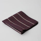 Riolio  24cm Korean Striped Plaid Pocket Square Men Young Boys Brown Casual Handkerchief Scarf Personalized Versatile Suit Pocket Towel