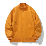Riolio Men's Autumn New Jacket Stand Collar Trendy Versatile Casual Jacket Waterproof and Windproof Outdoor Casual Men's Clothing