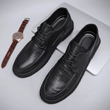 Riolio  Men's Classic Formal Dress Lace Wedding Business Shoe Casual Shoes Breathable Fashion Sports Shoes Le Fu Shoes