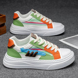 Riolio  New color blocked men's board shoes youth college style men's sports shoes spring and autumn single shoes