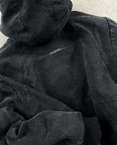 Riolio Vintage Washed Zip Hoodie Y2K Jacket Mens Rock Hip Hop Patchwork Embroidered Oversized Hoodie Sweatshirt Long Sleeve Tops
