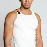 Riolio  Streetwear Mens Tank Tops Sexy Chain Button Straps Vest Shirt Hip Hop Men Clothing Casual Sleeveless Elastic Slim Fit Camisoles
