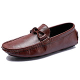 Riolio  British Style Loafers Handmade Casual Leather Footwear All-match Male Business Flats Outdoor Soft Slip on Shoes Travel Moccasins