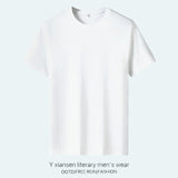Riolio Summer Thin Japanese Sle Striped irt Men's ort Sve Loose Casual Iron-Free f Sve irt Trendy Brand Button Decor