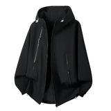 Riolio  Couple Gradient Color Hooded Jacket Loose Windproof Waterproof Outdoor Casual Windbreaker Coat