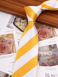 Riolio  Woven Striped Ties For Men Women Jacquard Neck Tie For Wedding Business Classic Groom Neckties Fashion Men's Neck Tie