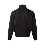 Riolio  New Japanese Retro Men Cardigan Jacket Winter Light Luxury Trendy Turtleneck Knit Zip-up Long Sleeve Sweater Coat Premium Outfit