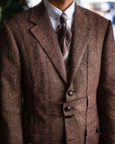 Riolio  New Men's Suit Jacket Fashion Coat Custom Made Two Buttons Business Wear Wedding Groom