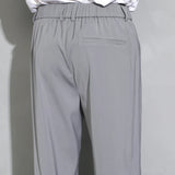 Riolio  Men's Hong Kong Style Straight Pants Loose Casual Pants Suit Pants