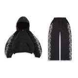 Riolio Y2k Vintage Drawstring Casual Bilateral Printing Sports Pants Women Street Autumn Winter Set Print Hooded Men Sweatshirts